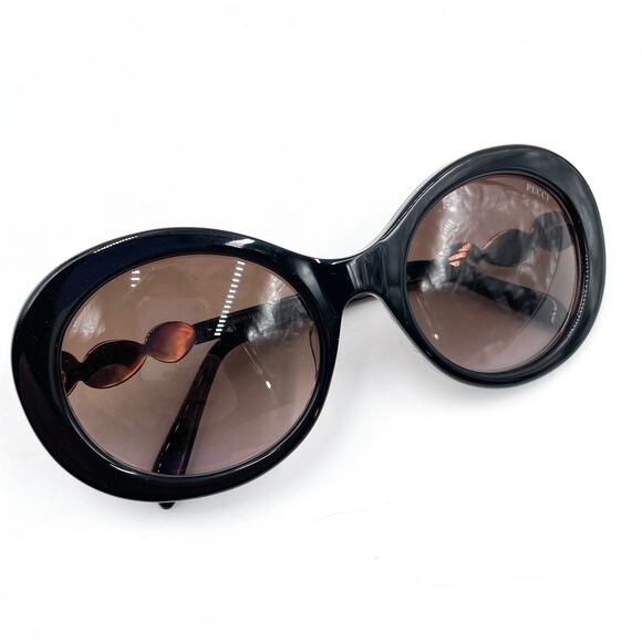 Emilio Pucci Sunglasses Black‎ Full Rim Oval Shape Frame EP 127 01T - Picture 5 of 12